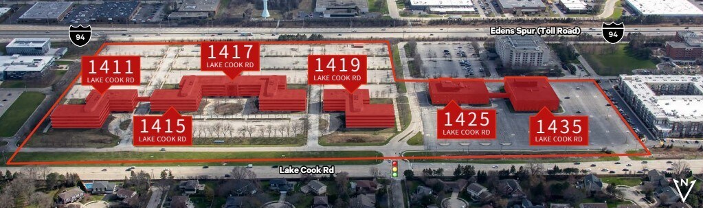 1411-1435 Lake Cook Rd Deerfield IL Office Space Conversion