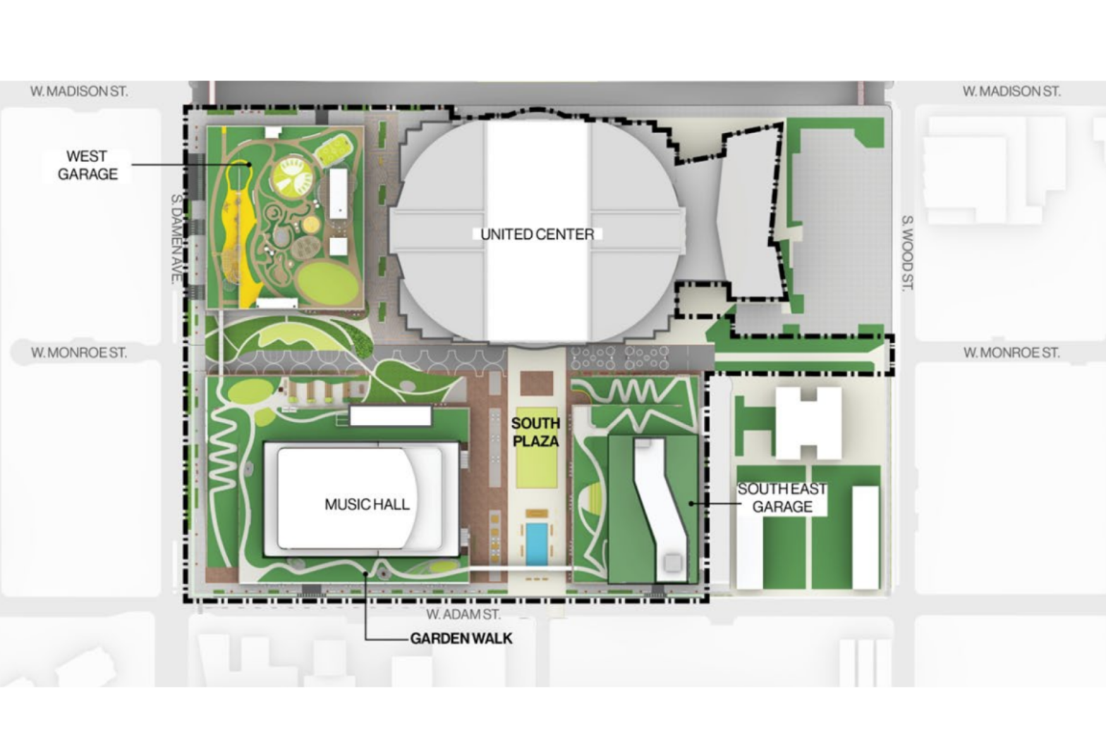 United Center Chicago Commercial Real Estate Map